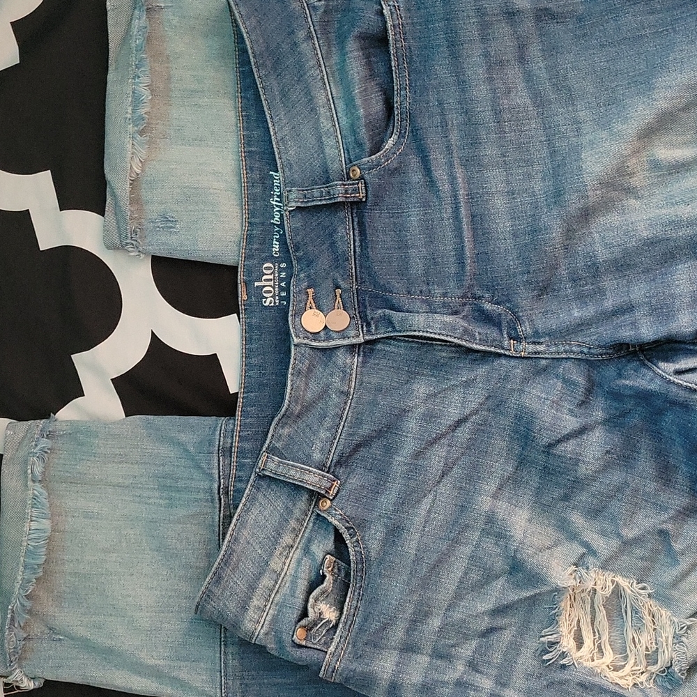Two-tone Ripped Distress jeans - Picture 5 of 5
